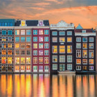 Puzzle - Clementoni - Zářivý Amsterdam - Panoramatické puzzle