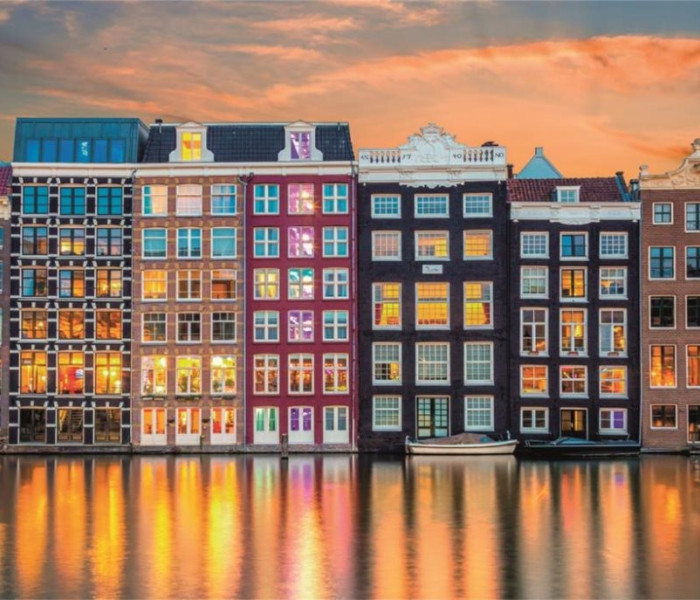Puzzle - Clementoni - Zářivý Amsterdam - Panoramatické puzzle