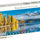 Puzzle - Clementoni - Zlaté odrazy jezera Wanaka - Panoramatické puzzle