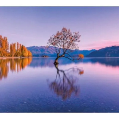 Jezero Wanaka, Nový Zéland - Panoramatické puzzle