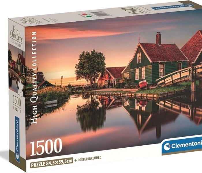 Puzzle - Clementoni - Vesnice Zaanse Schans