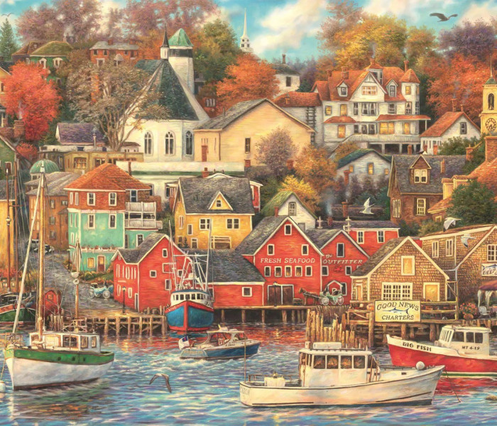 Puzzle - Clementoni - Přístav Good Times