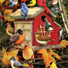 Puzzle - Cobble Hill - Ptačí budka na podzim