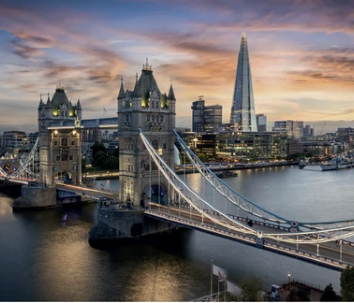 Puzzle - Dino - Soumrak nad Tower Bridge Svítící puzzle