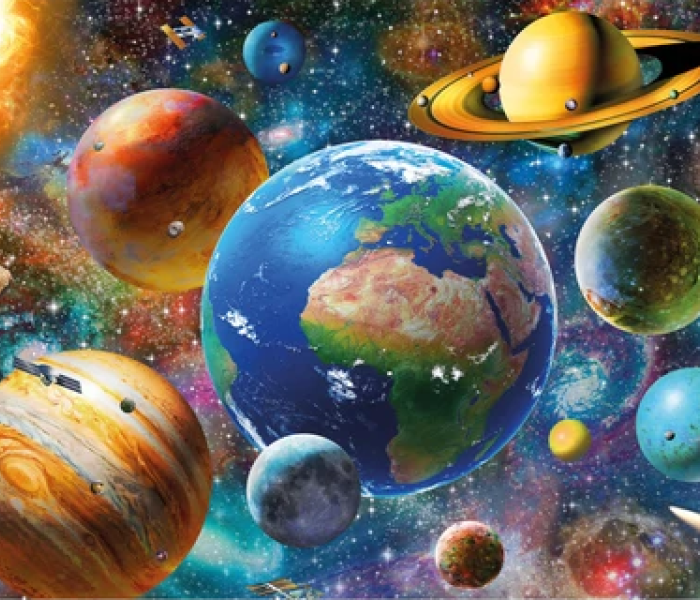 Puzzle - Dino - Planety Svítící puzzle