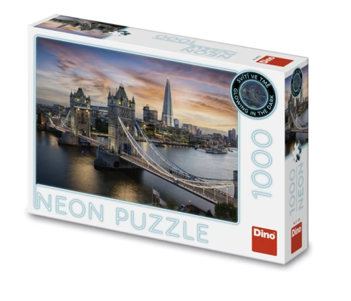 Puzzle - Dino - Soumrak nad Tower Bridge Svítící puzzle