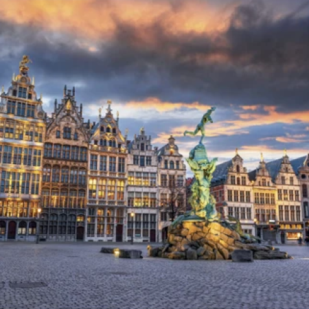 Bouře nad Antverpami Svítící puzzle