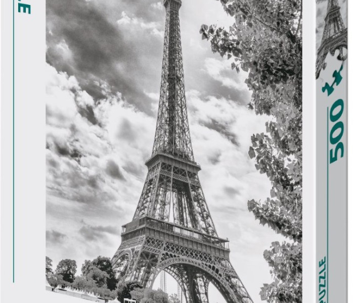 Puzzle - Dino - Černobílá Eiffelova věž