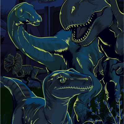 Jurský Svět Svítící puzzle