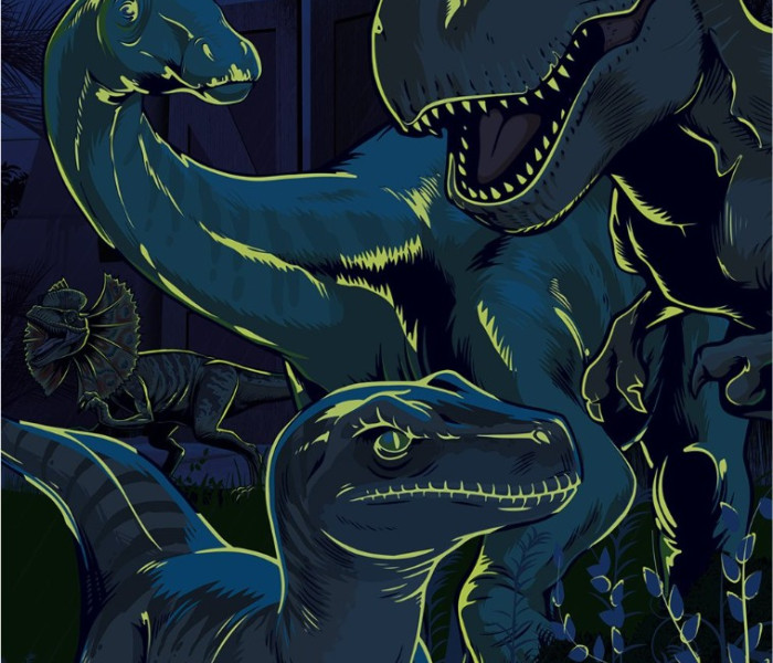 Puzzle - Dino - Jurský Svět Svítící puzzle