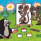 Puzzle - Dino - Krtek Malířem