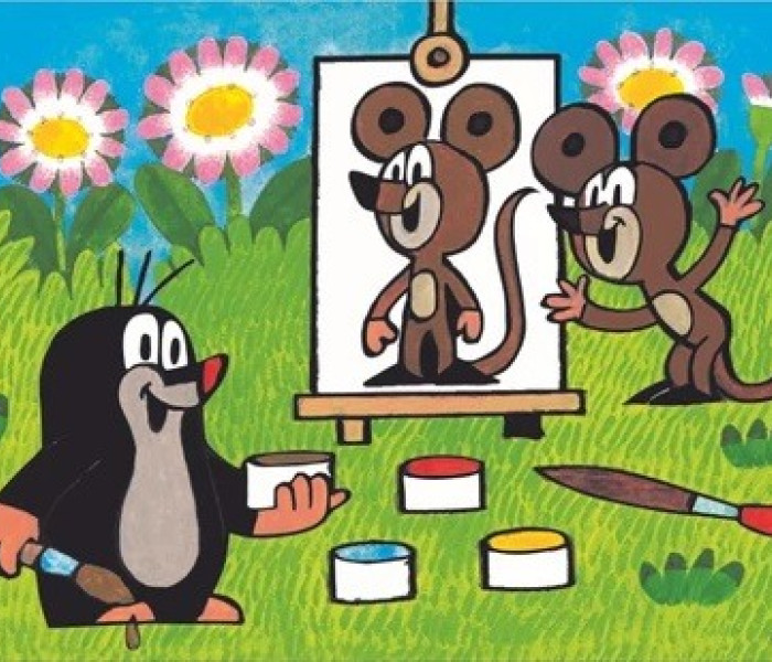 Puzzle - Dino - Krtek Malířem