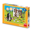 Puzzle - Dino - Krtek Malířem