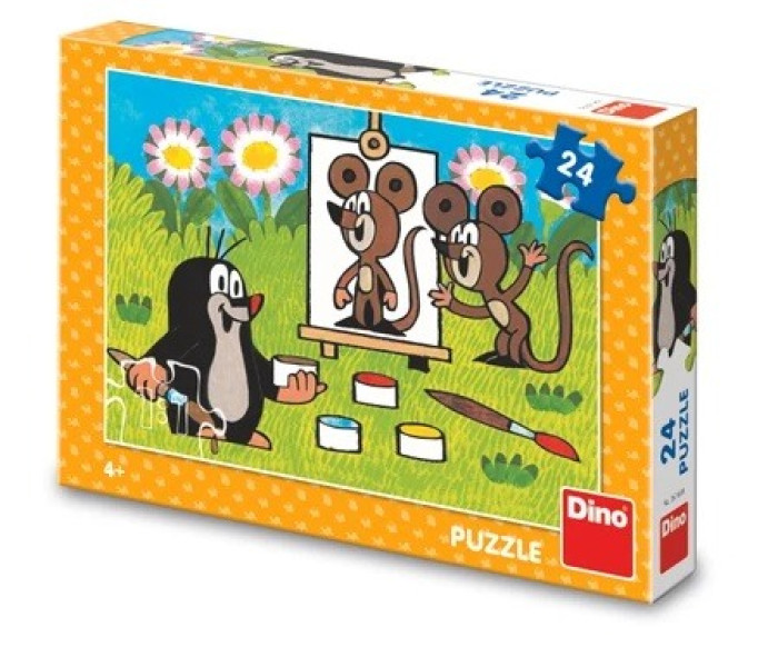 Puzzle - Dino - Krtek Malířem