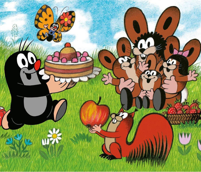 Puzzle - Dino - Krtek Narozeniny