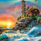 Puzzle - Dino - Maják Hradčany Svítící puzzle