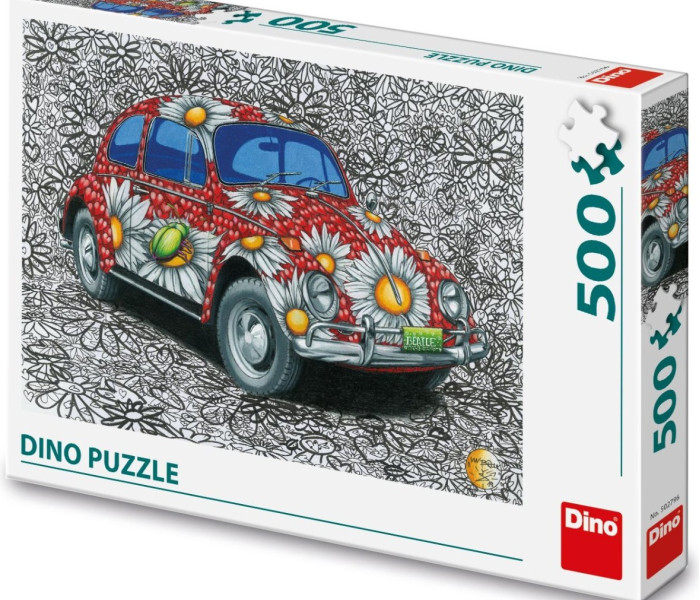 Puzzle - Dino - Malovaný VW Brouk