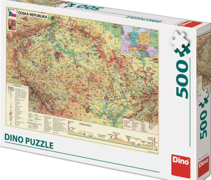Puzzle - Dino - Mapa České republiky