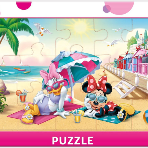 Minnie a Daisy na pláži
