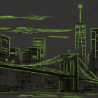 Puzzle - Dino - New York Svítící puzzle