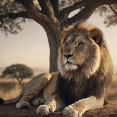 Odpočívající lev