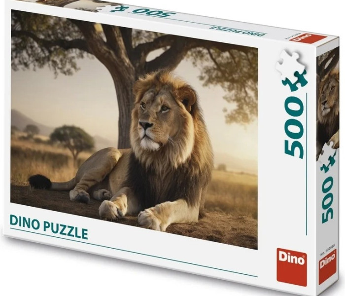 Puzzle - Dino - Odpočívající lev