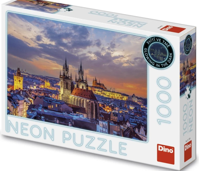 Puzzle - Dino - Pohled na Hradčany Svítící puzzle