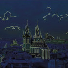 Puzzle - Dino - Pohled na Hradčany Svítící puzzle