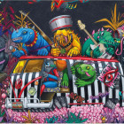 Puzzle - Dino - Příšerky na tripu