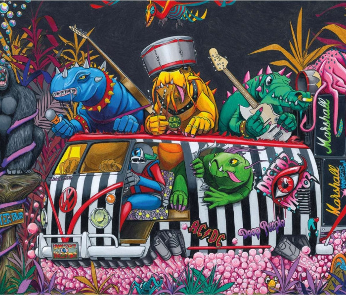 Puzzle - Dino - Příšerky na tripu