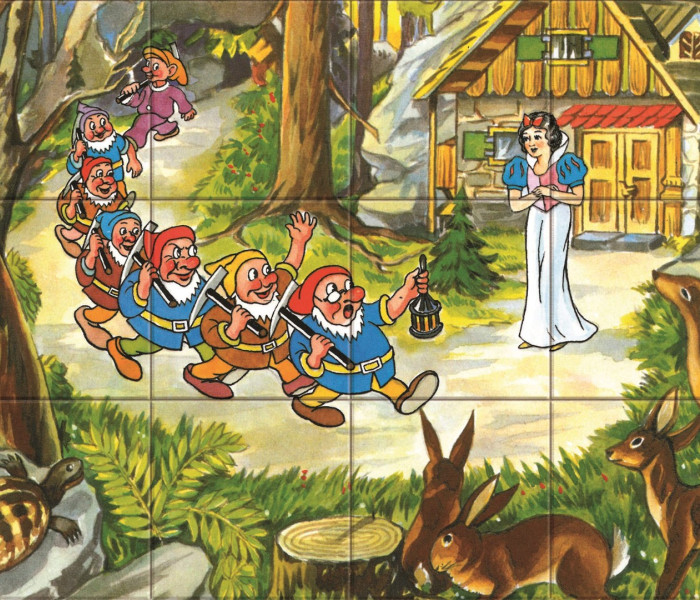 Puzzle - Dino - Sněhurka