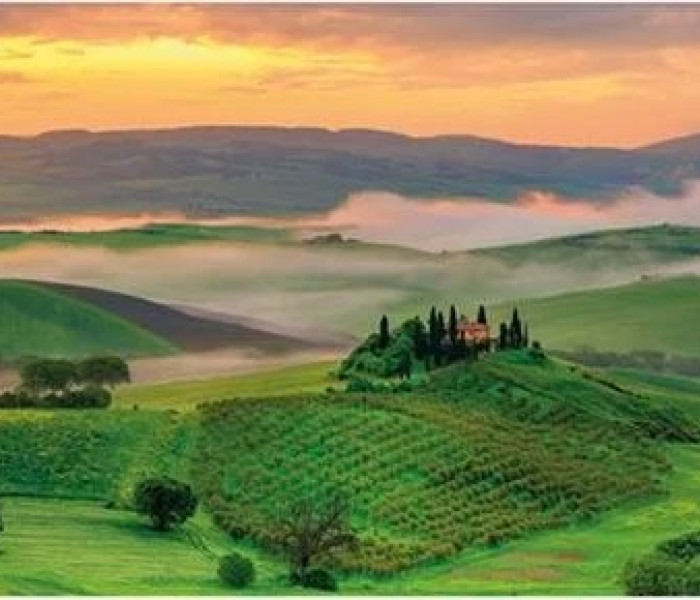 Puzzle - Dino - Západ slunce - Panoramatické puzzle