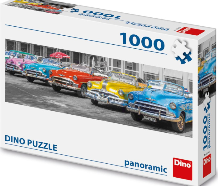 Puzzle - Dino - Sraz bouráků - Panoramatické puzzle