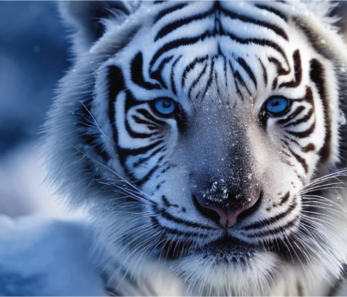 Puzzle - Dino - Bílý tygr