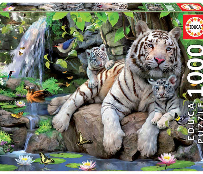 Puzzle - Educa - Bílí tygři