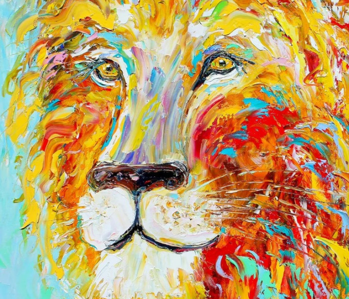 Puzzle - Enjoy - Barevný lev