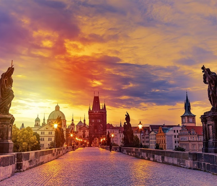 Puzzle - Enjoy - Karlův most při západu slunce, Praha
