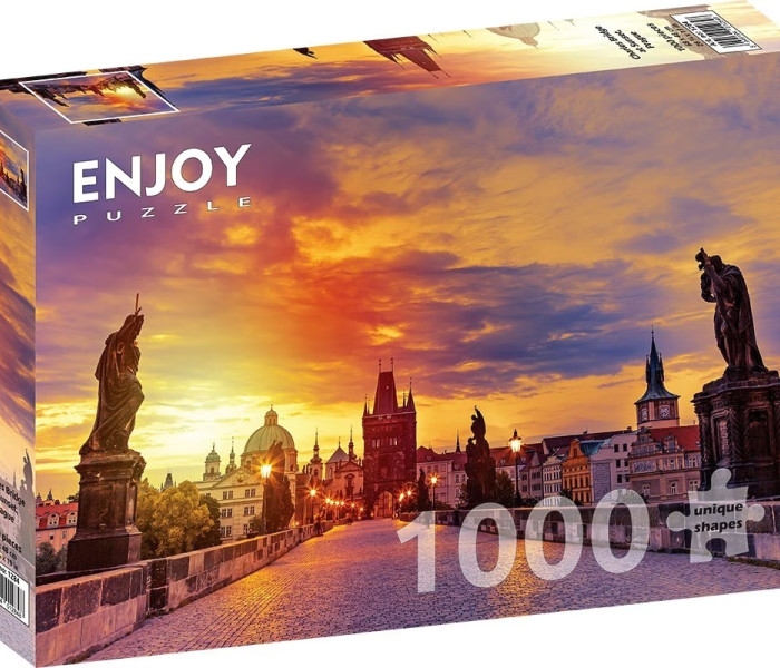Puzzle - Enjoy - Karlův most při západu slunce, Praha