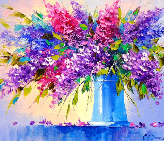 Puzzle - Enjoy - Kytice šeříků ve váze