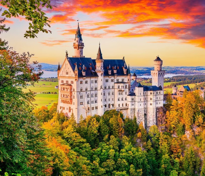 Puzzle - Enjoy - Zámek Neuschwanstein na podzim v Německu