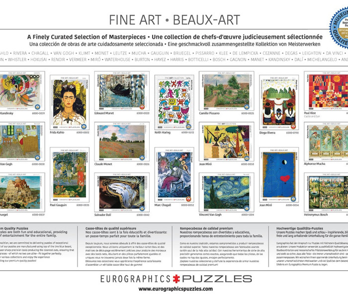 Puzzle - Eurographics - Kandinsky Studie barevných čtverců