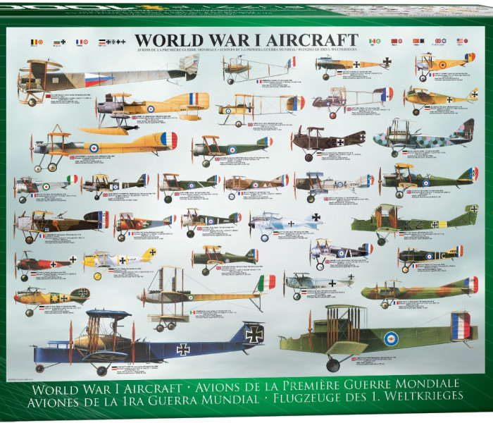 Puzzle - Eurographics - Letadla 1. světové války