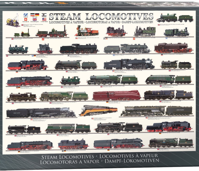 Puzzle - Eurographics - Parní lokomotivy
