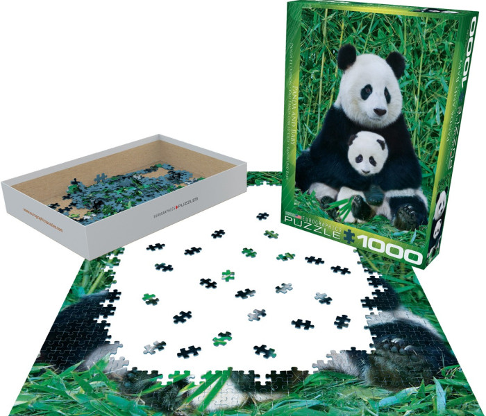 Puzzle - Eurographics - Panda a mládě