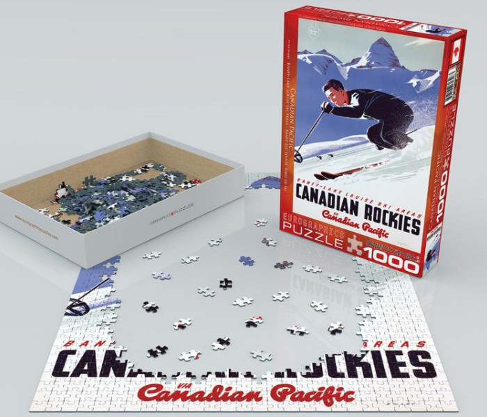 Puzzle - Eurographics - Lyžař Banff Lake Louise Ski Areas
