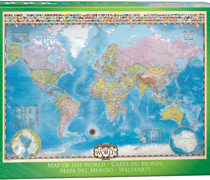 Puzzle - Eurographics - Mapa světa
