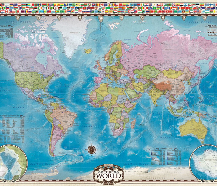 Puzzle - Eurographics - Mapa světa
