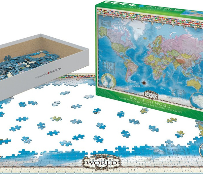 Puzzle - Eurographics - Mapa světa
