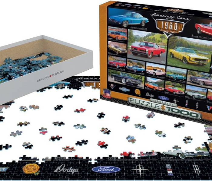Puzzle - Eurographics - Americká auta 60. let