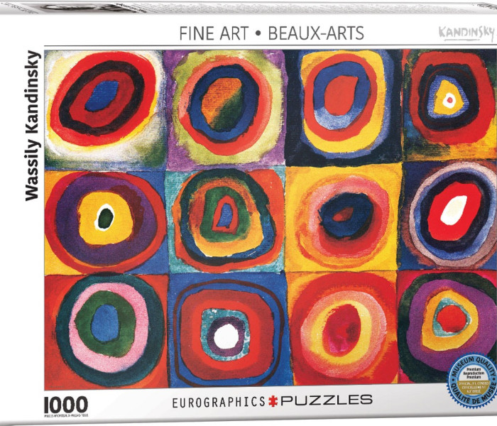 Puzzle - Eurographics - Kandinsky Studie barevných čtverců